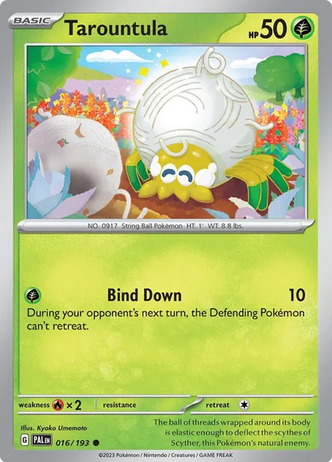 Tarountula #016/193 Pokémon card from Paldea Evolved
