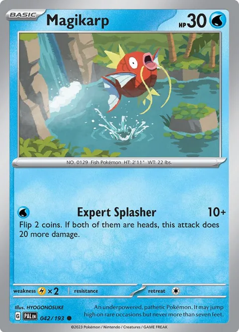 Magikarp #042/193 Reverse Holofoil Pokémon card from Paldea Evolved
