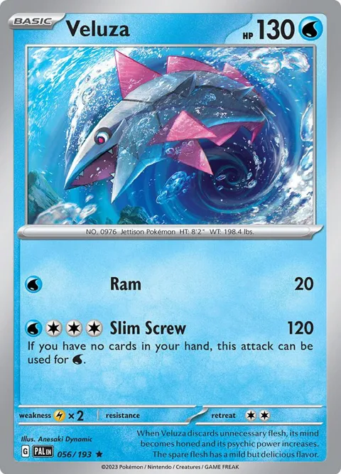 Veluza #056/193 Holofoil Pokémon card from Paldea Evolved