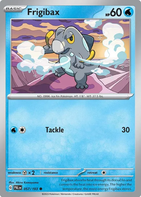 Frigibax #057/193 Pokémon card from Paldea Evolved