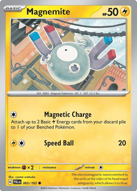 Magnemite #065/193 Pokémon card from Paldea Evolved