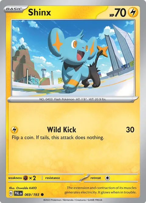 Shinx #069/193 Pokémon card from Paldea Evolved