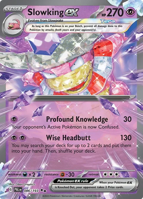 Slowking ex #086/193 Holofoil Pokémon card from Paldea Evolved