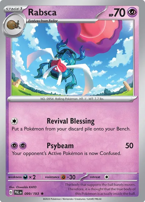 Rabsca #099/193 Holofoil Pokémon card from Paldea Evolved