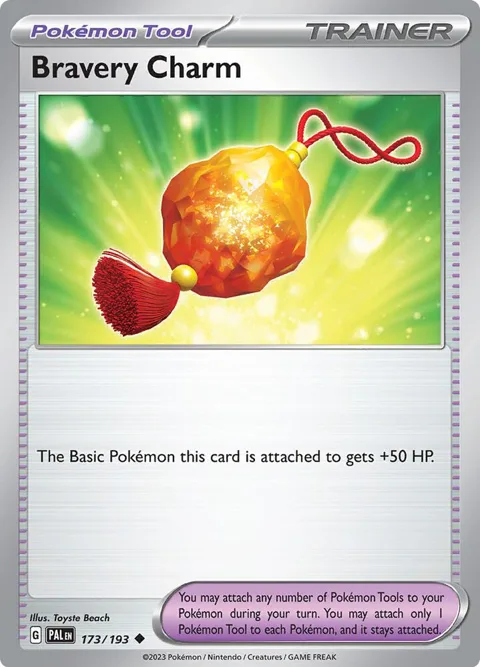 Bravery Charm #173/193 Pokémon card from Paldea Evolved