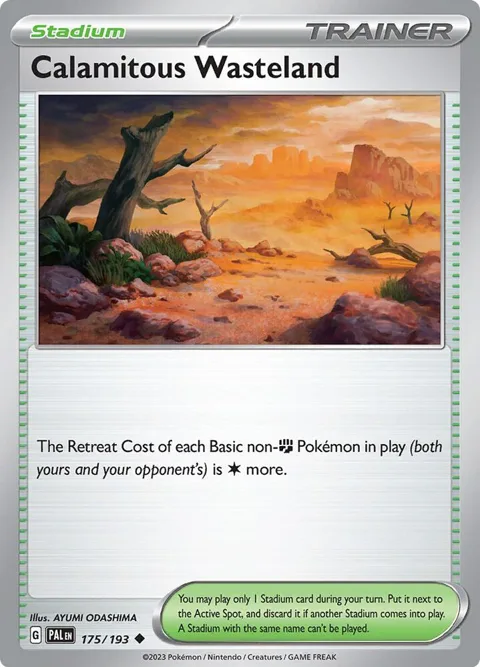 Calamitous Wasteland #175/193 Pokémon card from Paldea Evolved