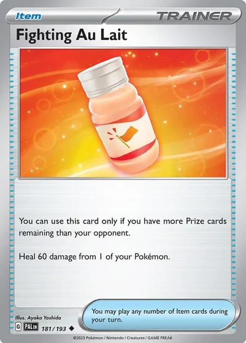 Fighting Au Lait #181/193 Reverse Holofoil Pokémon card from Paldea Evolved