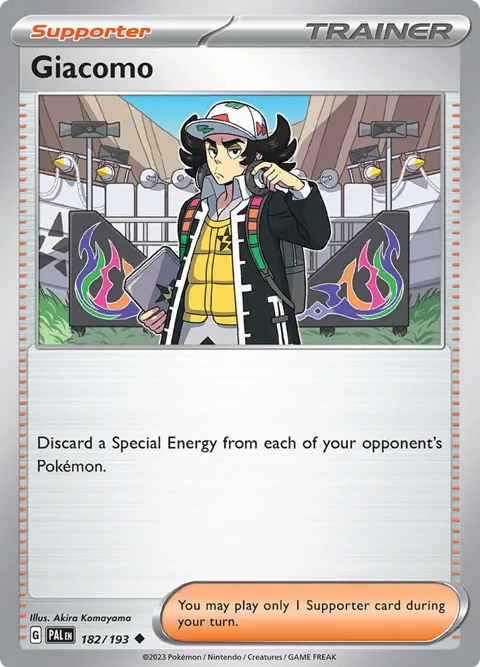 Giacomo #182/193 Pokémon card from Paldea Evolved