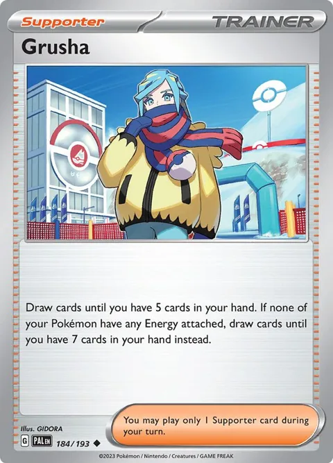 Grusha #184/193 Reverse Holofoil Pokémon card from Paldea Evolved