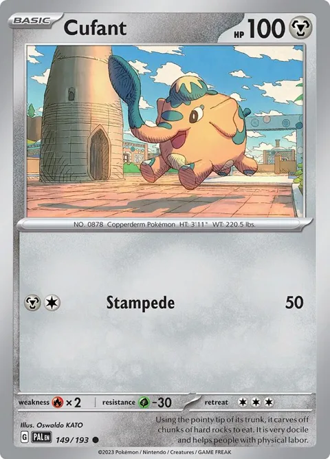 Cufant #149/193 Pokémon card from Paldea Evolved