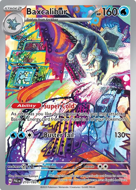Baxcalibur #210/193 Holofoil Pokémon card from Paldea Evolved