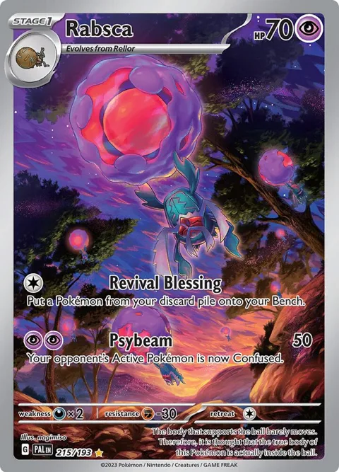 Rabsca #215/193 Holofoil Pokémon card from Paldea Evolved