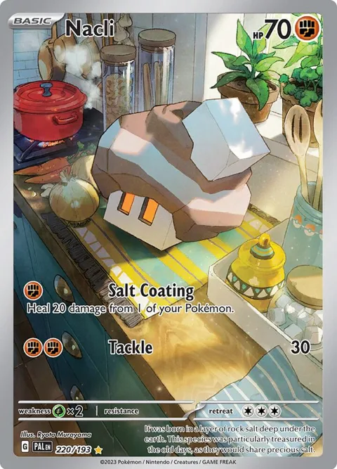 Nacli #220/193 Holofoil Pokémon card from Paldea Evolved