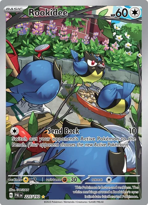Rookidee #225/193 Holofoil Pokémon card from Paldea Evolved