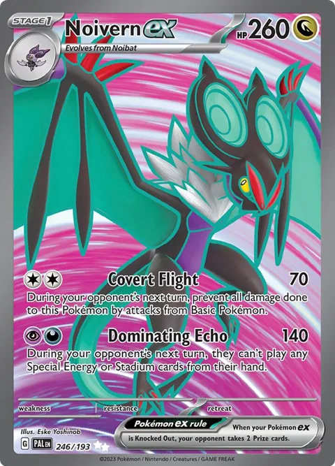 Noivern ex #246/193 Holofoil Pokémon card from Paldea Evolved