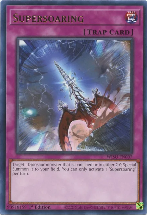 Supersoaring WISU-EN007 Yu-Gi-Oh card from Wild Survivors