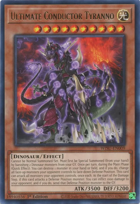 Ultimate Conductor Tyranno WISU-EN009 Yu-Gi-Oh card from Wild Survivors
