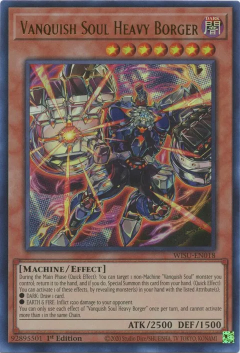 Vanquish Soul Heavy Borger WISU-EN018 Yu-Gi-Oh card from Wild Survivors