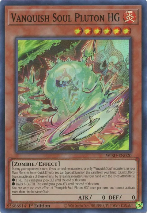 Vanquish Soul Pluton HG WISU-EN020 Yu-Gi-Oh card from Wild Survivors