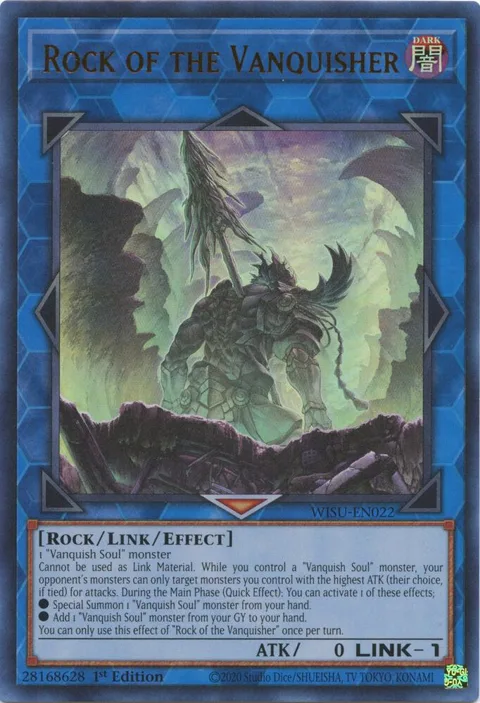 Rock of the Vanquisher WISU-EN022 Yu-Gi-Oh card from Wild Survivors