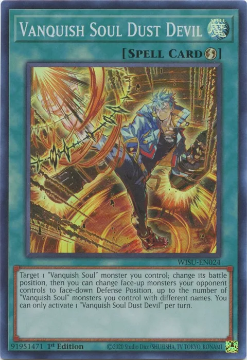 Vanquish Soul Dust Devil WISU-EN024 Yu-Gi-Oh card from Wild Survivors
