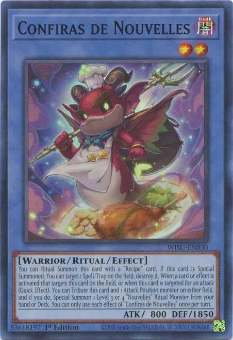 Confiras de Nouvelles WISU-EN030 Yu-Gi-Oh card from Wild Survivors