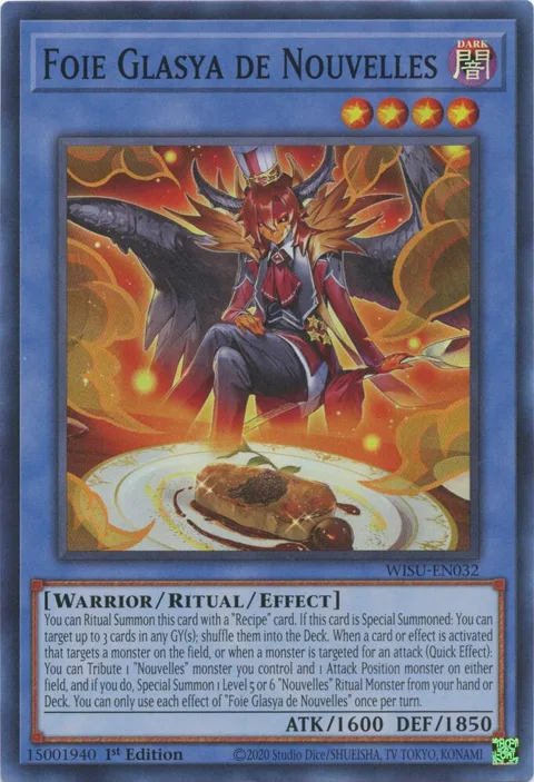 Foie Glasya de Nouvelles WISU-EN032 Yu-Gi-Oh card from Wild Survivors