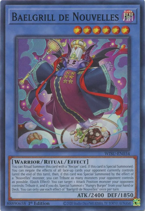 Baelgrill de Nouvelles WISU-EN034 Yu-Gi-Oh card from Wild Survivors