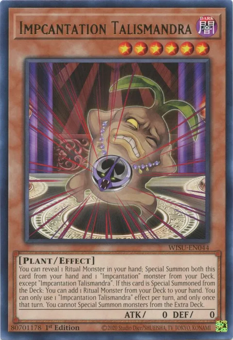 Impcantation Talismandra WISU-EN044 Yu-Gi-Oh card from Wild Survivors