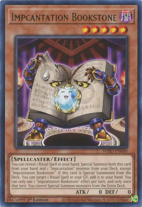 Impcantation Bookstone WISU-EN049 Yu-Gi-Oh card from Wild Survivors
