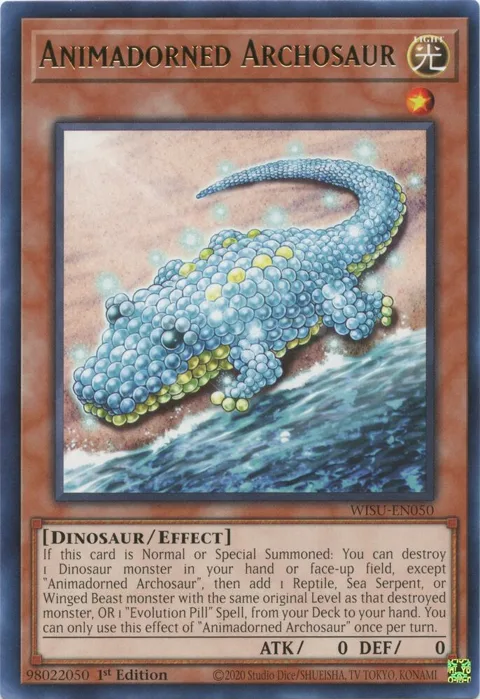 Animadorned Archosaur WISU-EN050 Yu-Gi-Oh card from Wild Survivors