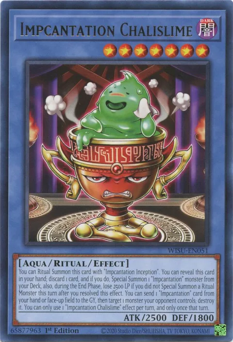 Impcantation Chalislime WISU-EN051 Yu-Gi-Oh card from Wild Survivors
