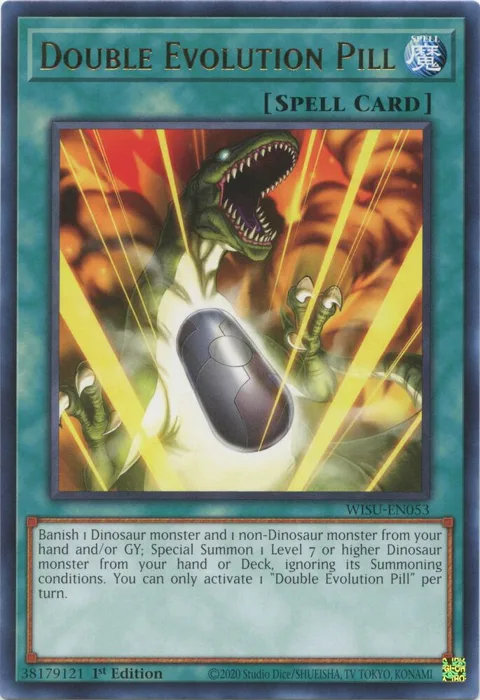 Double Evolution Pill WISU-EN053 Yu-Gi-Oh card from Wild Survivors
