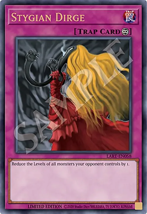 Stygian Dirge LART-EN058 Yu-Gi-Oh card from The Lost Art Promotion