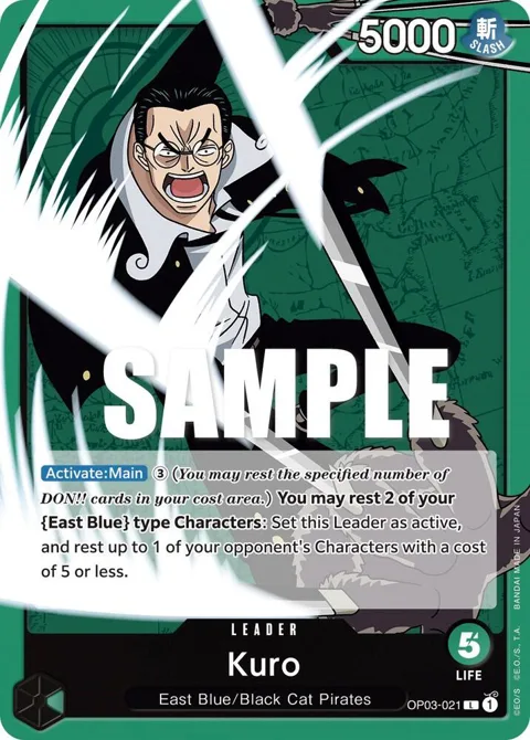 Kuro OP03-021 One Piece card from Pillars of Strength