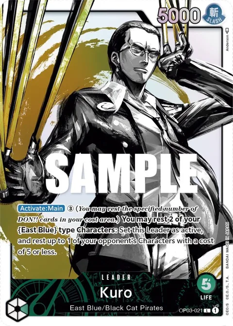 Kuro Alt Art OP03-021 One Piece card from Pillars of Strength
