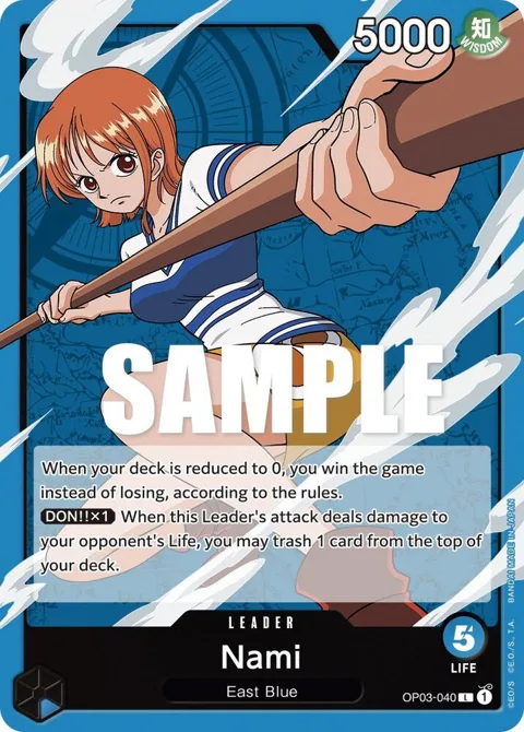 Nami OP03-040 One Piece card from Pillars of Strength