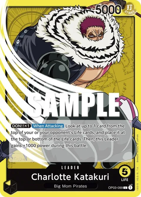Charlotte Katakuri OP03-099 OP03 One Piece card from Pillars of Strength