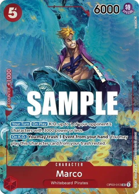 Marco Alt Art OP03-013 One Piece card from Pillars of Strength
