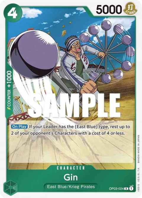 Gin OP03-024 One Piece card from Pillars of Strength
