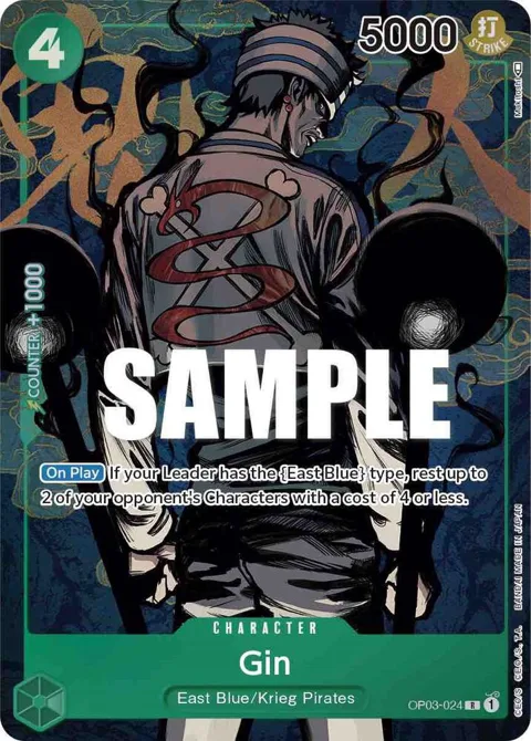 Gin Alt Art OP03-024 One Piece card from Pillars of Strength
