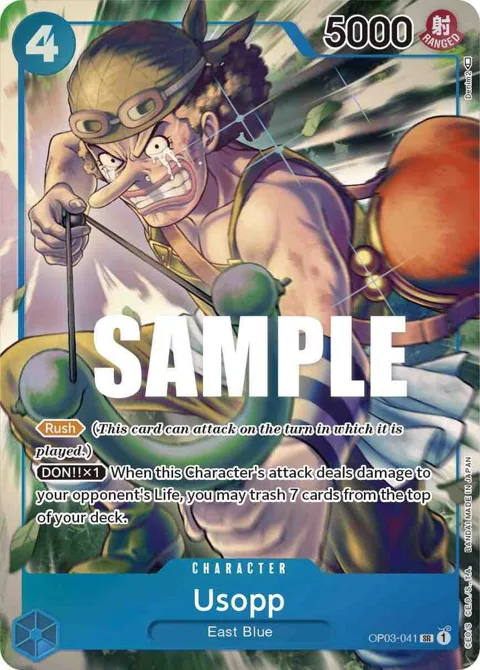 Usopp Alt Art OP03-041 One Piece card from Pillars of Strength