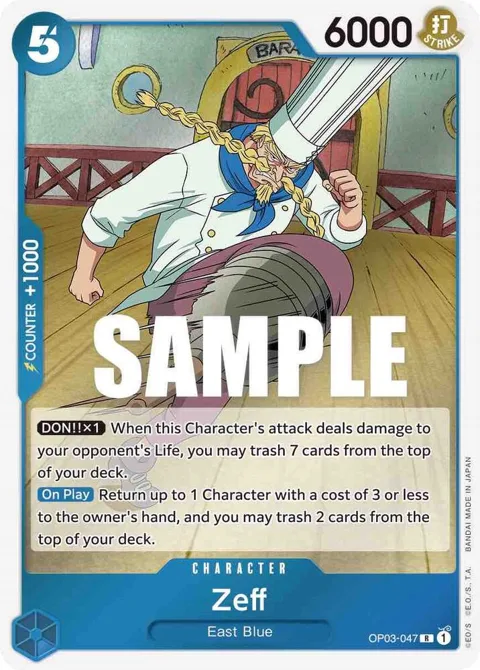 Zeff OP03-047 One Piece card from Pillars of Strength