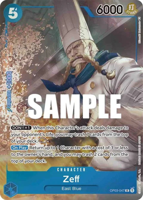 Zeff Alt Art OP03-047 One Piece card from Pillars of Strength