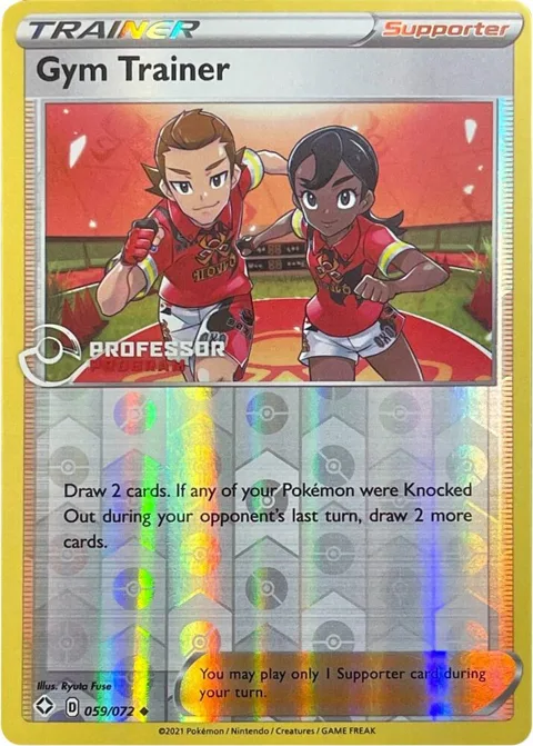 Gym Trainer 2022 #059/072 Reverse Holofoil Pokémon card from Professor Program Promos