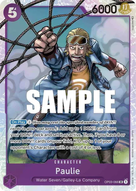 Paulie OP03-066 One Piece card from Pillars of Strength