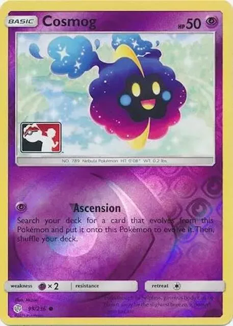 Cosmog #99/236 Reverse Holofoil Pokémon card from League & Championship Cards