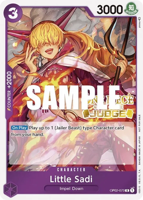 Little Sadi Judge OP02-073 One Piece card from One Piece Promotion Cards