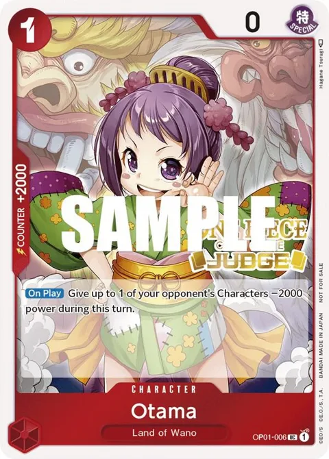 Otama Judge OP01-006 One Piece card from One Piece Promotion Cards