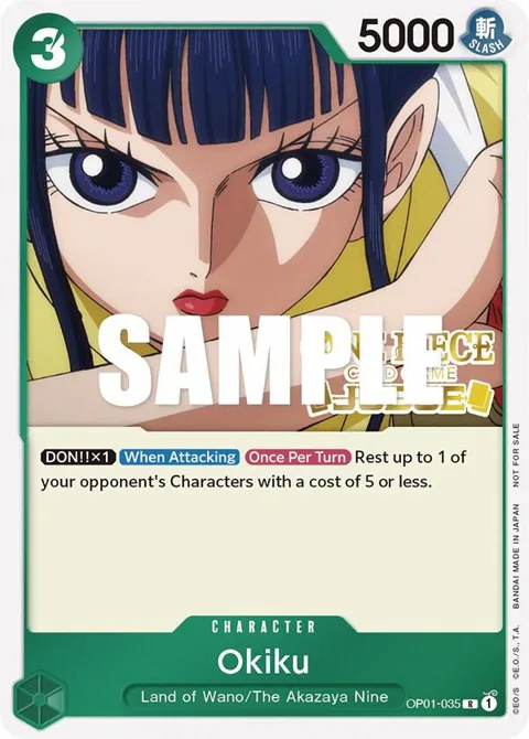 Okiku Judge OP01-035 One Piece card from One Piece Promotion Cards